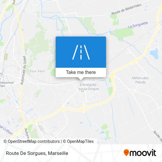 Route De Sorgues map