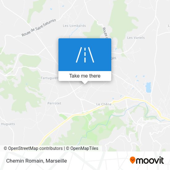 Chemin Romain map