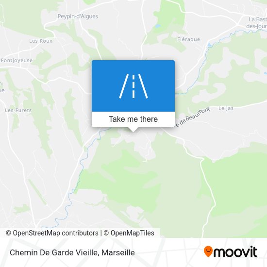 Chemin De Garde Vieille map