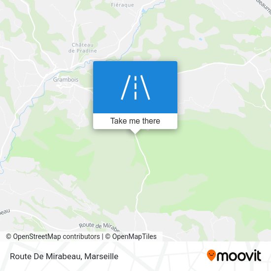 Route De Mirabeau map