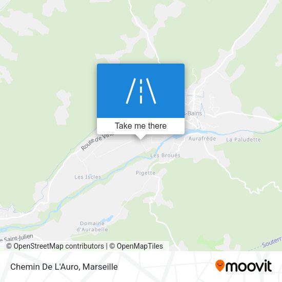 Chemin De L'Auro map