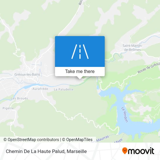 Chemin De La Haute Palud map