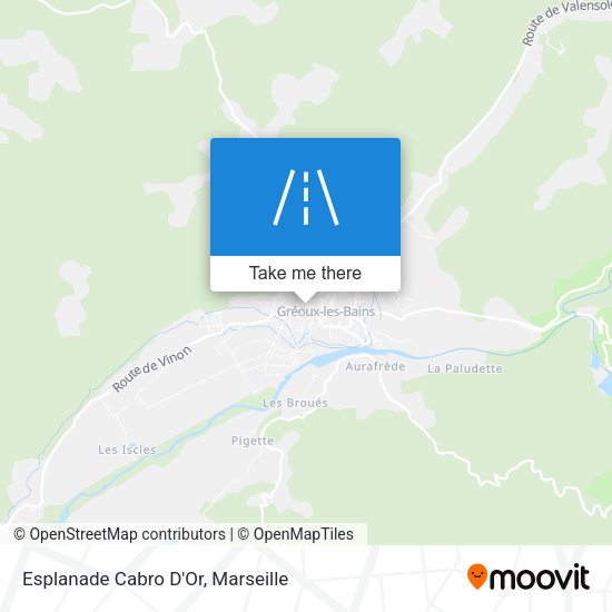 Esplanade Cabro D'Or map