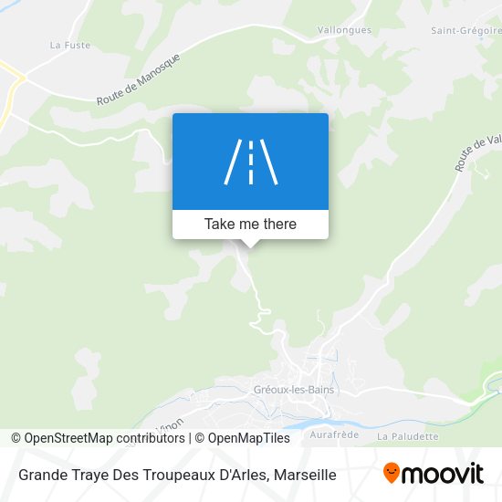 Grande Traye Des Troupeaux D'Arles map