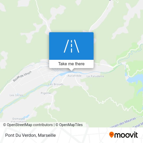 Pont Du Verdon map