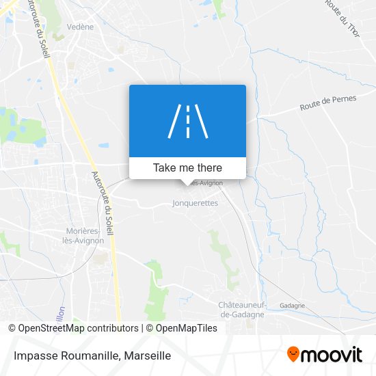 Impasse Roumanille map