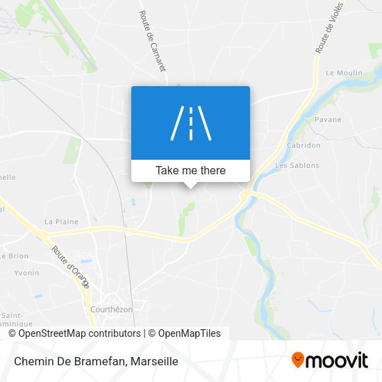 Chemin De Bramefan map