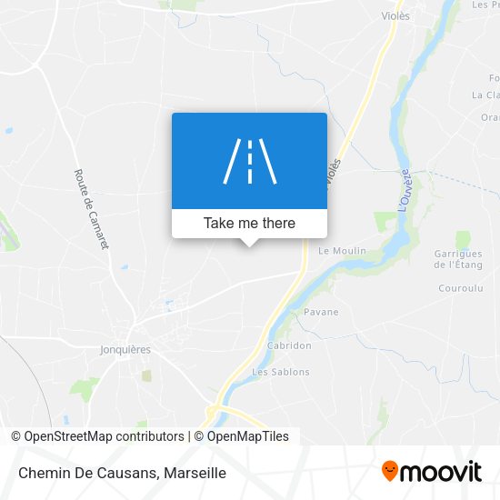 Chemin De Causans map