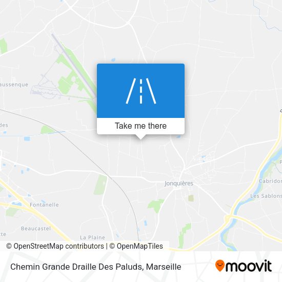 Chemin Grande Draille Des Paluds map