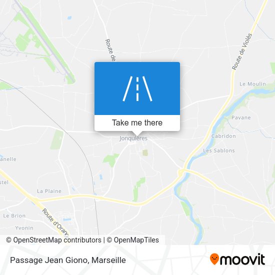Passage Jean Giono map