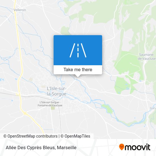 Allée Des Cyprès Bleus map
