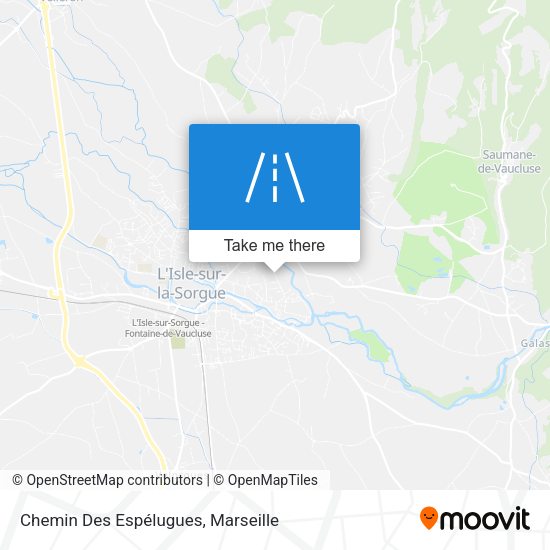 Chemin Des Espélugues map