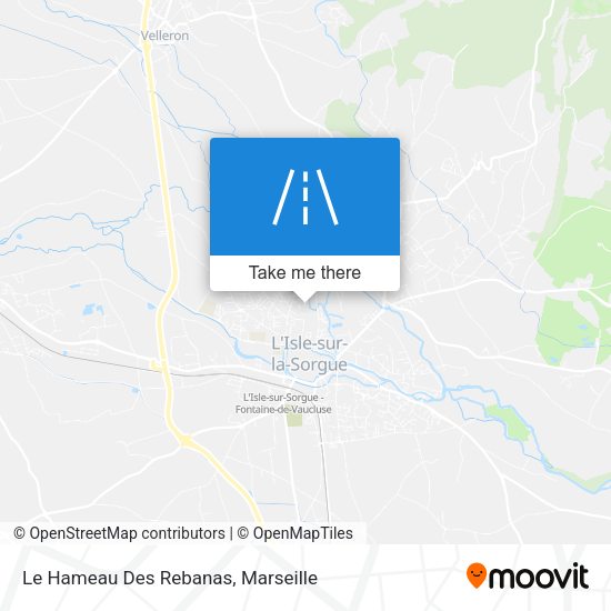 Le Hameau Des Rebanas map