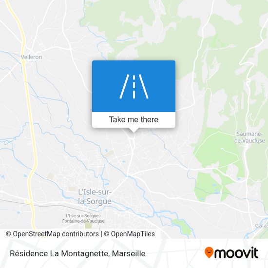 Résidence La Montagnette map