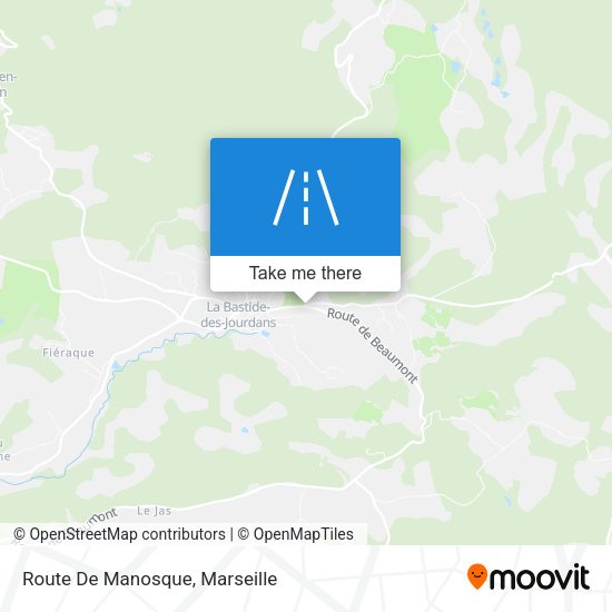 Route De Manosque map