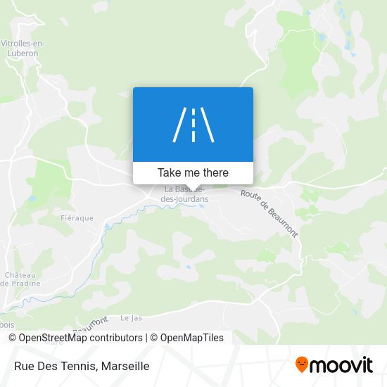 Rue Des Tennis map