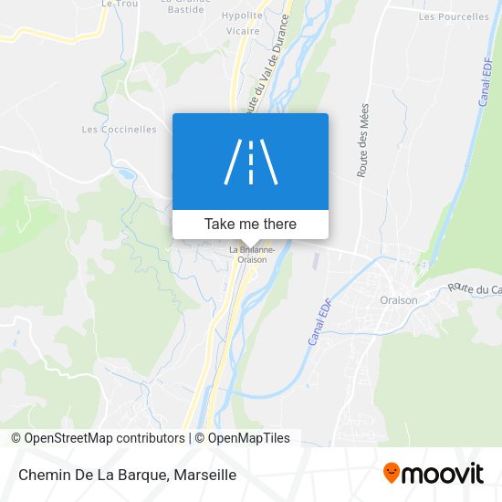 Chemin De La Barque map