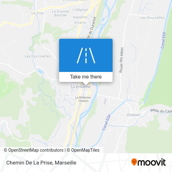 Chemin De La Prise map