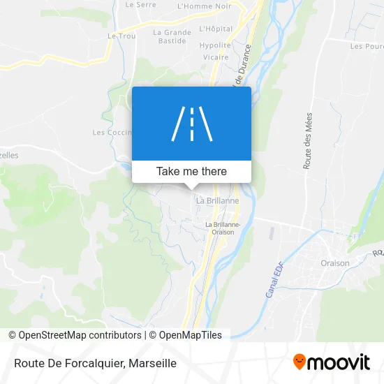 Route De Forcalquier map