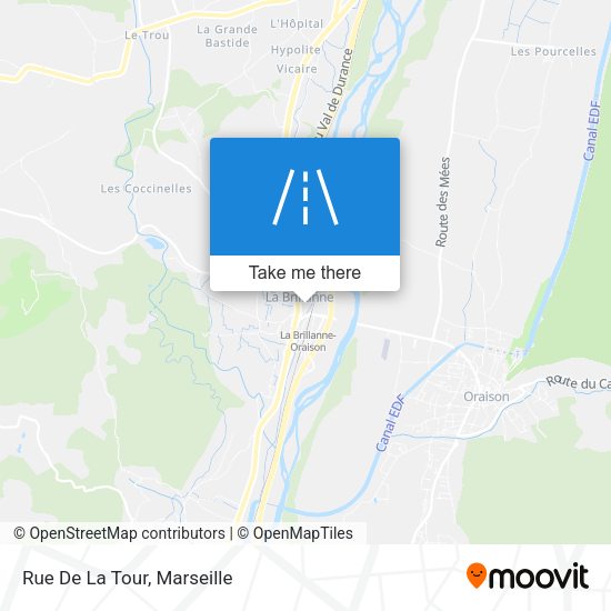 Rue De La Tour map