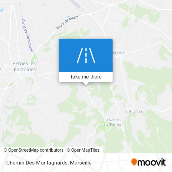 Chemin Des Montagnards map