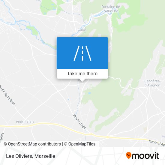Les Oliviers map
