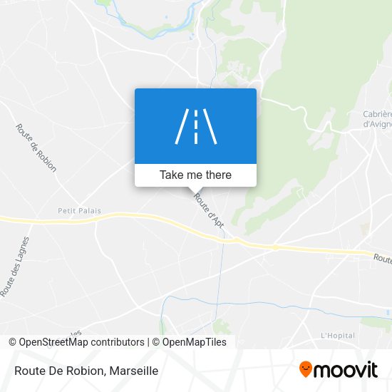 Route De Robion map
