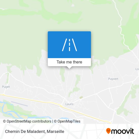 Chemin De Maladent map