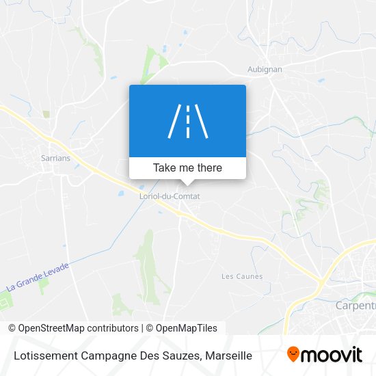 Lotissement Campagne Des Sauzes map