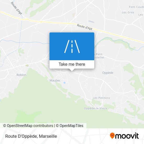 Route D'Oppède map