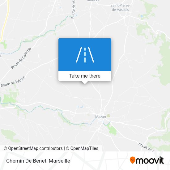 Chemin De Benet map