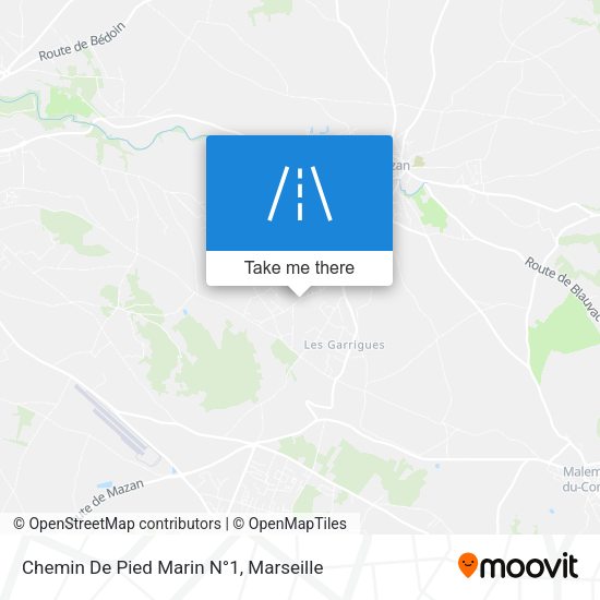 Chemin De Pied Marin N°1 map