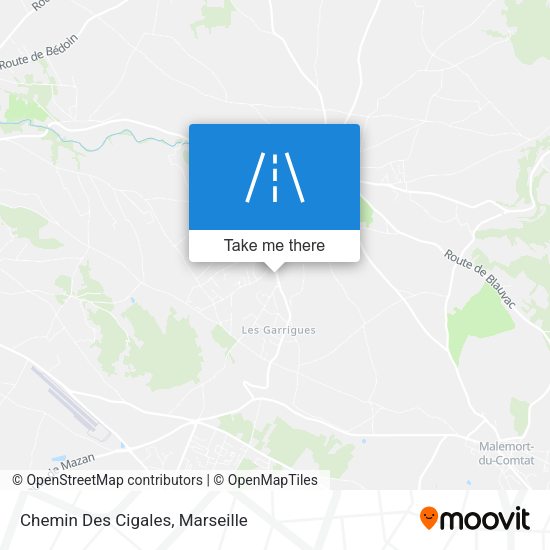 Chemin Des Cigales map