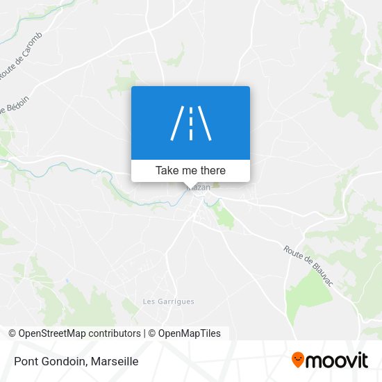 Pont Gondoin map