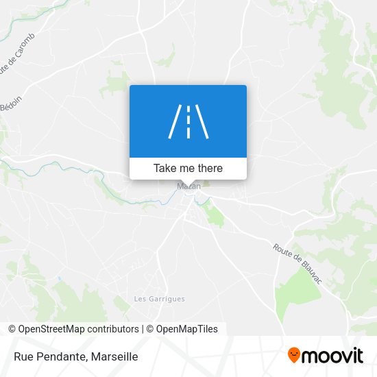 Rue Pendante map