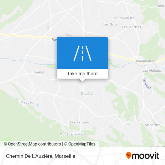 Chemin De L'Auzière map
