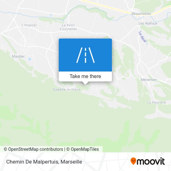 Chemin De Malpertuis map