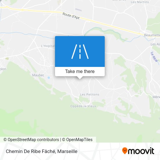Chemin De Ribe Fâché map