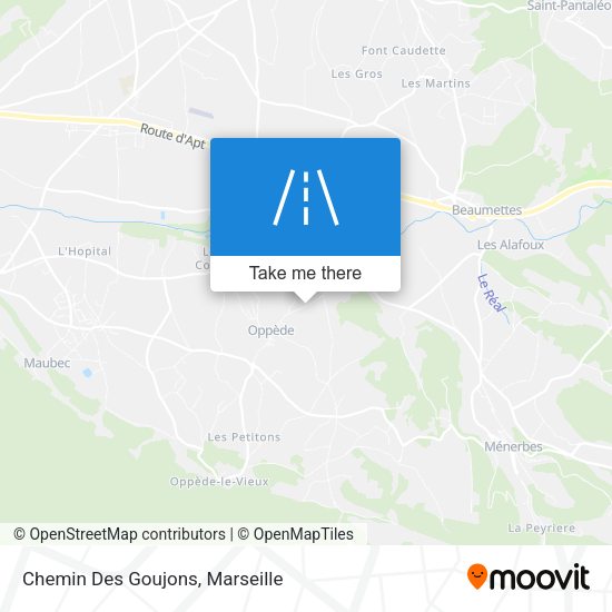 Chemin Des Goujons map