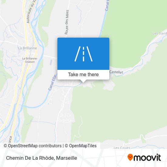 Chemin De La Rhôde map
