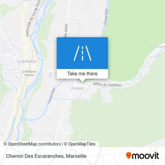 Chemin Des Escaranches map