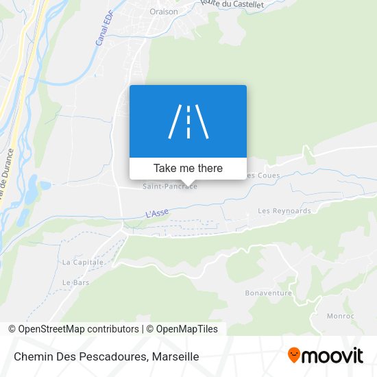 Chemin Des Pescadoures map
