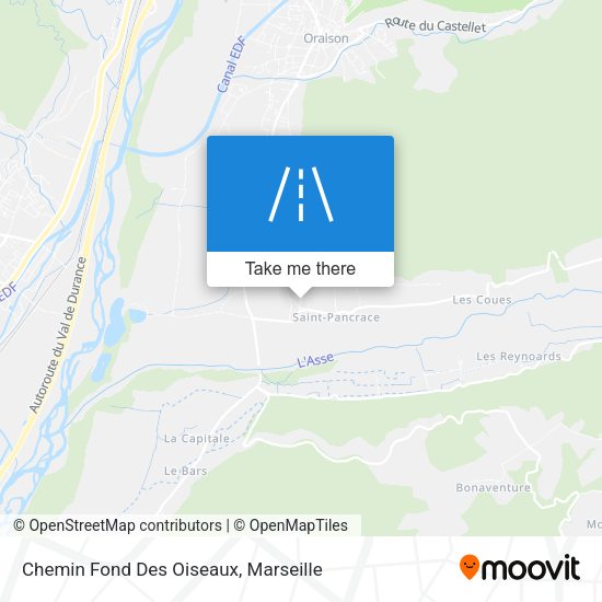 Chemin Fond Des Oiseaux map
