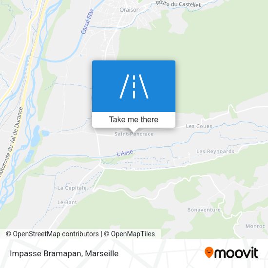 Impasse Bramapan map
