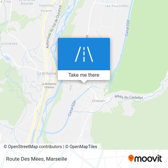 Route Des Mées map