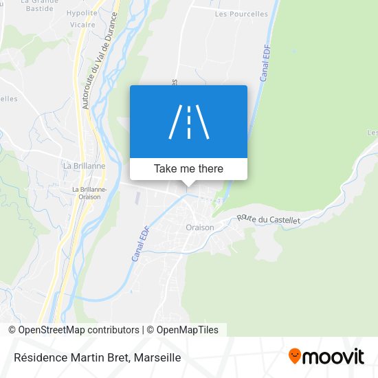 Résidence Martin Bret map