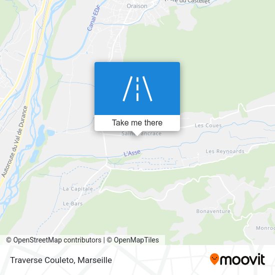 Traverse Couleto map