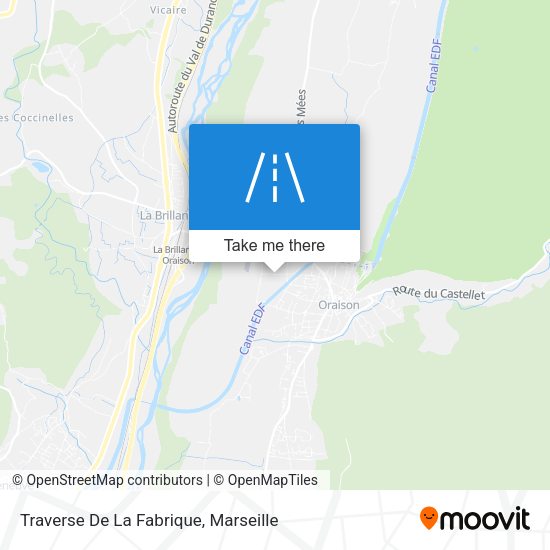 Traverse De La Fabrique map