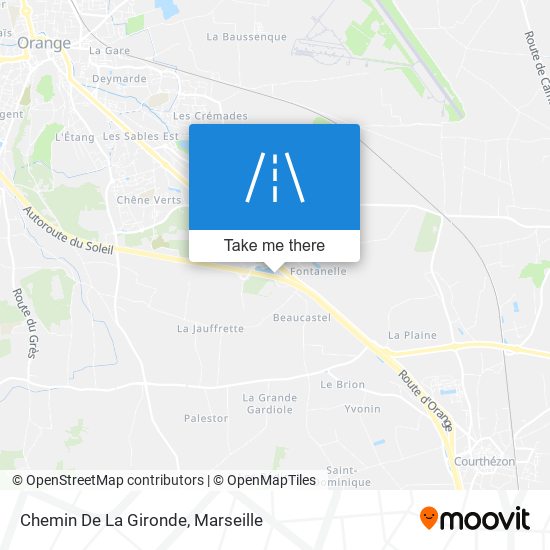 Chemin De La Gironde map