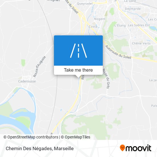 Chemin Des Négades map